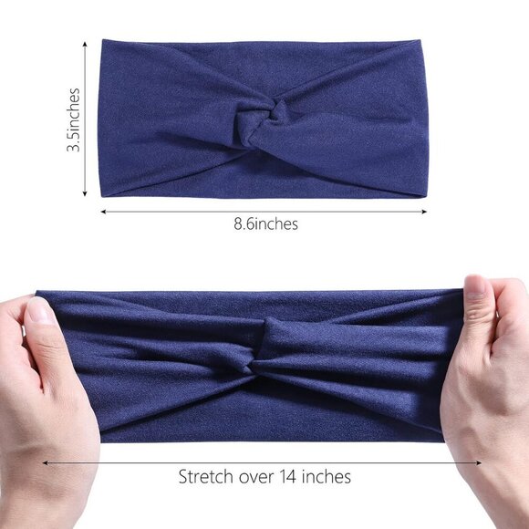 16 PCS Nylon Headbands for Women Elastic Sweat-Absorbent Yoga Running Accessorie main image 5